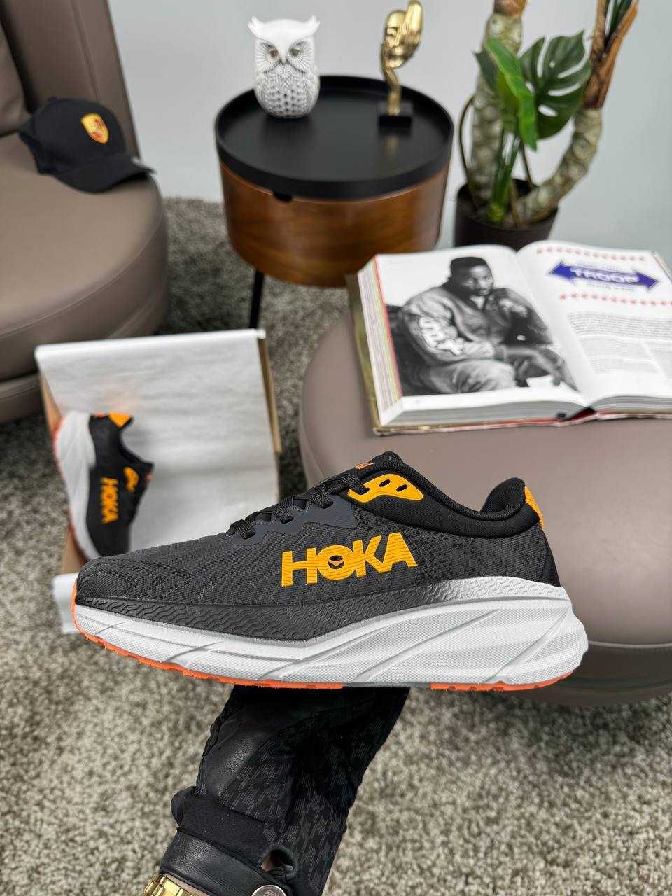 Жіночі кросівки хока HOKA Challenger ART 7 Black Grey Orange [37-41]