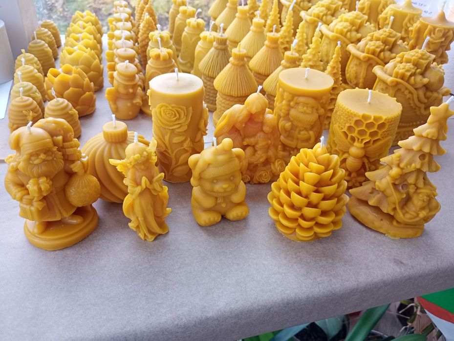 Świece z wosku pszczelego