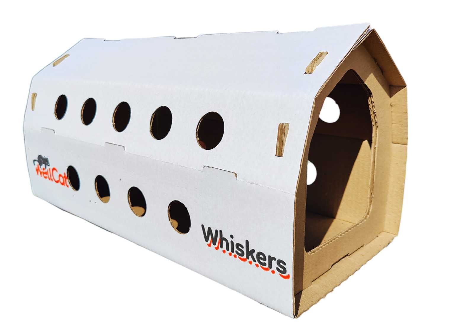 Картонна лежанка кігтеточка WellCat Mini когтеточка дралка + будиночок