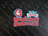 Urodzinowy Topper Psi Patrol. Personalizowany.