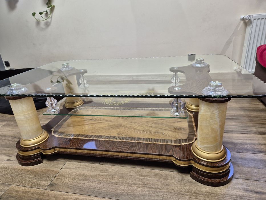 Stół szklany,ława, ręcznie wykonany