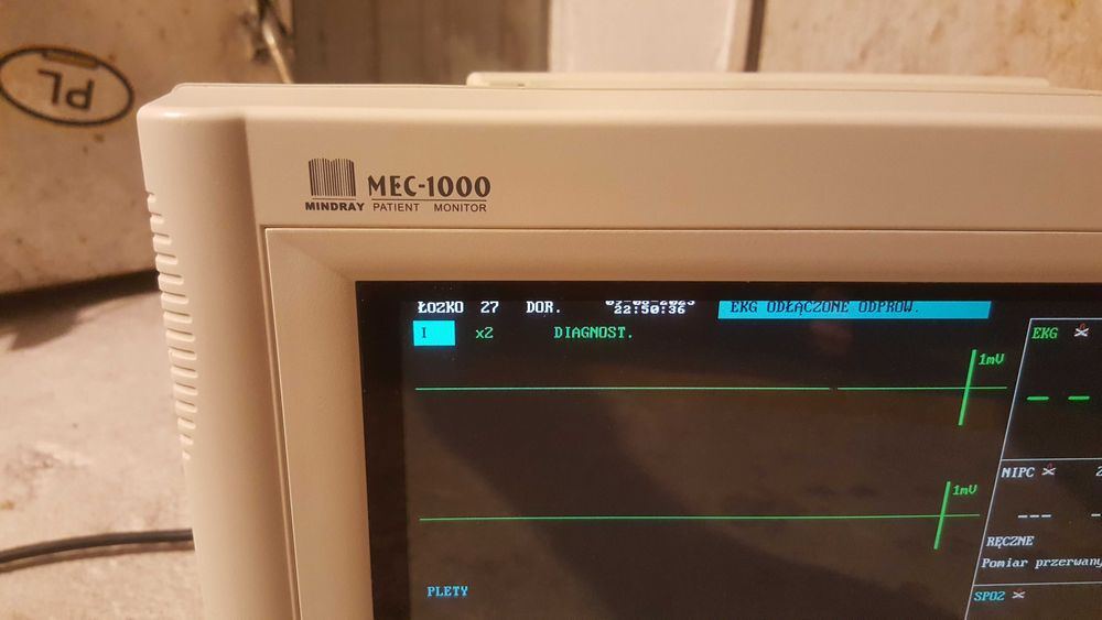 Kardiomonitor - MINDRAY MEC-1000. Czytaj opis.