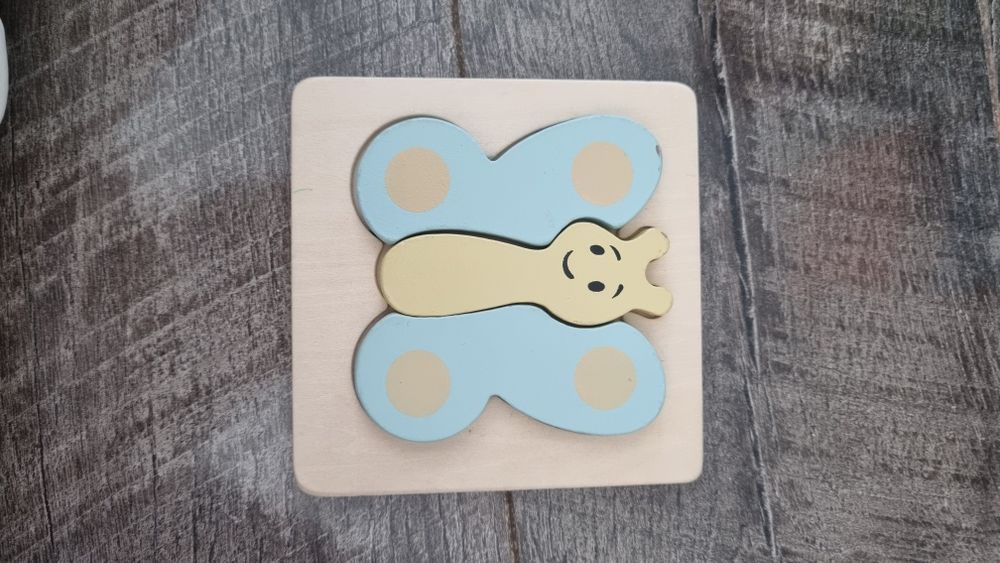 Puzzle motylek drewniane
