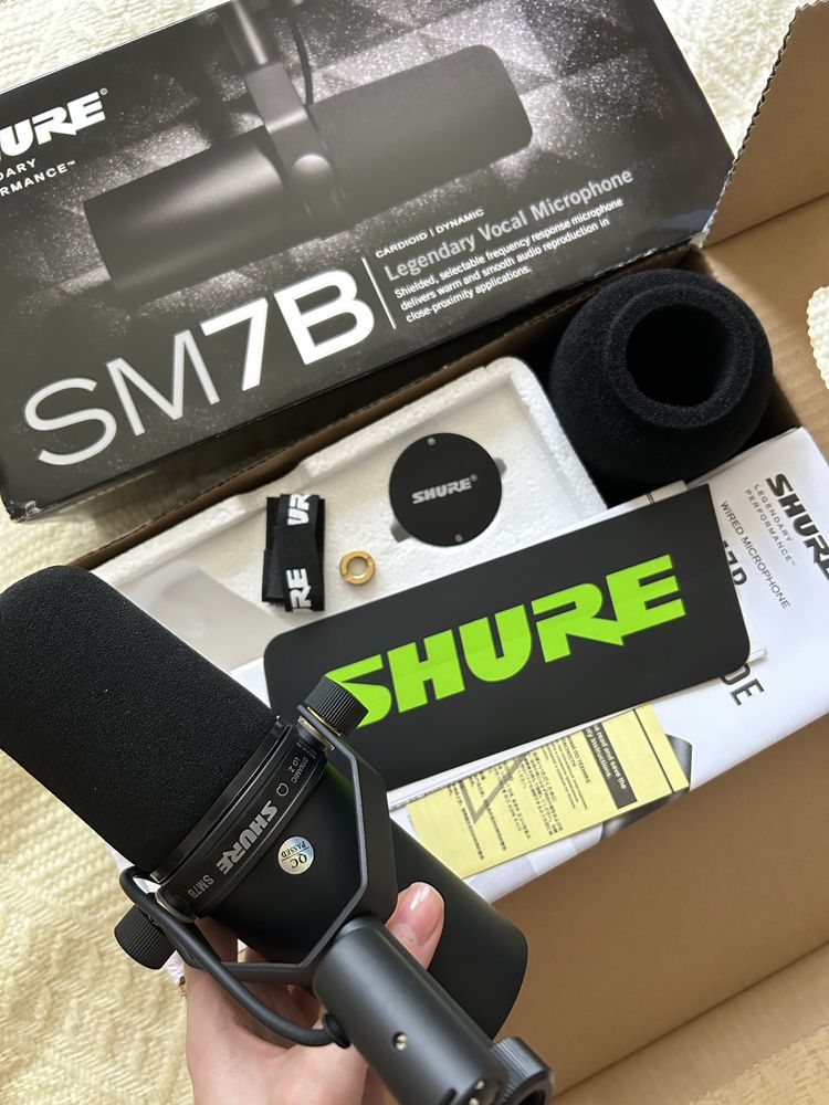 Shure SM7B mikrofon - stan idealny