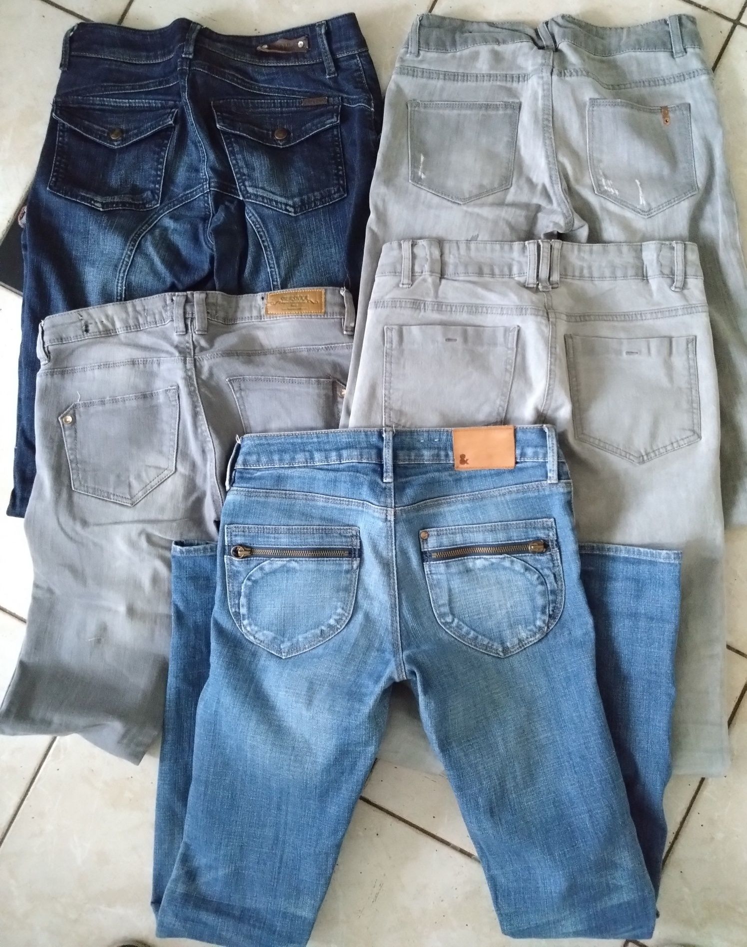 Jeansy 5 par skinny r. 34