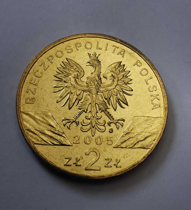 Monety 2zł - foka szara, puchacz, sokół wędrowny, świstak