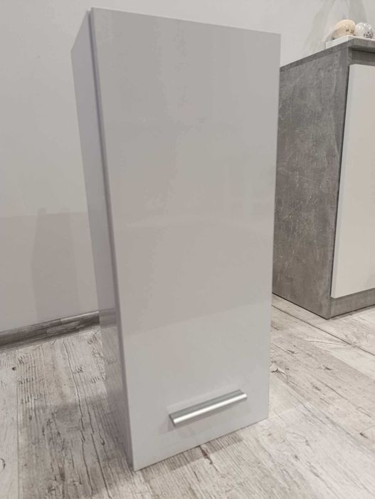 Szafka łazienkowa wisząca, biały połysk, jak NOWA !!!