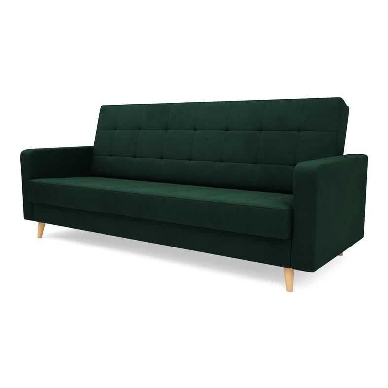 Wersalka, kanapa, sofa w ciemnozielonym kolorze Agata Meble Stan bdb