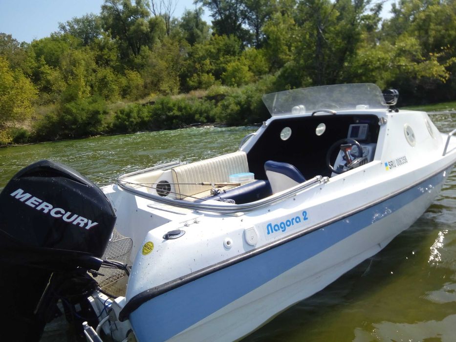продам катер ладога 2м с меркурий 60 4такт-16 год