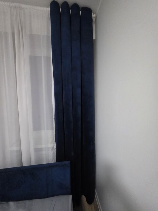 Komplet zasłon granatowy