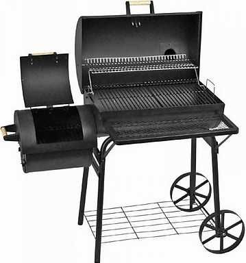 Grill węglowy z funkcją wędzarki  EL FUEGO DAKOTA 66x41cm STABILNA !