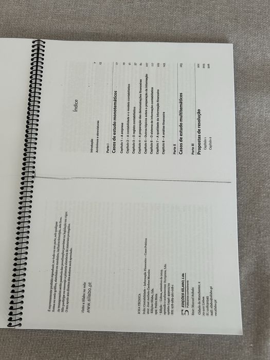 Livro de Contabilidade - Casos Práticos
