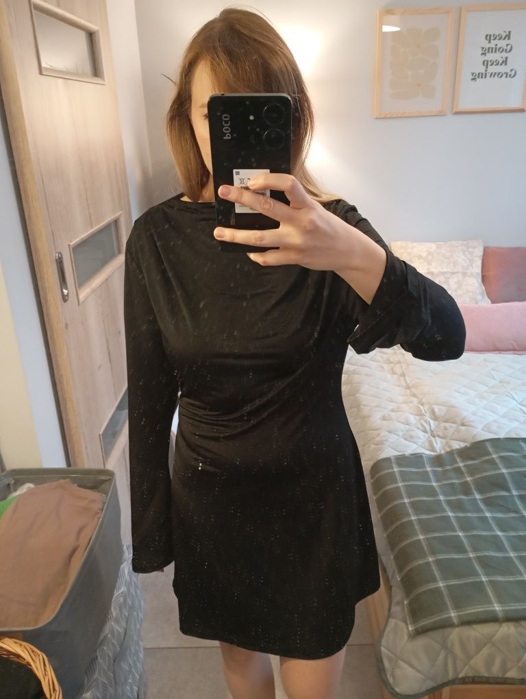 Czarna sukienka ASOS design M