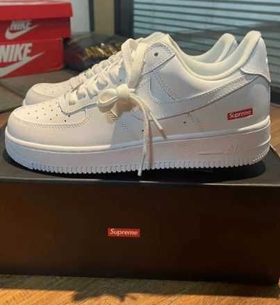 Nowiutkie/Trampki/NIKE/Air/Force/1/Low/Supreme/Biały:45