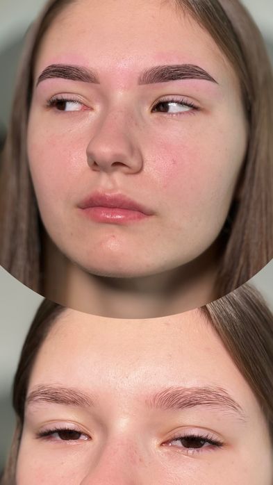 Фарбування ламінування корекція брів