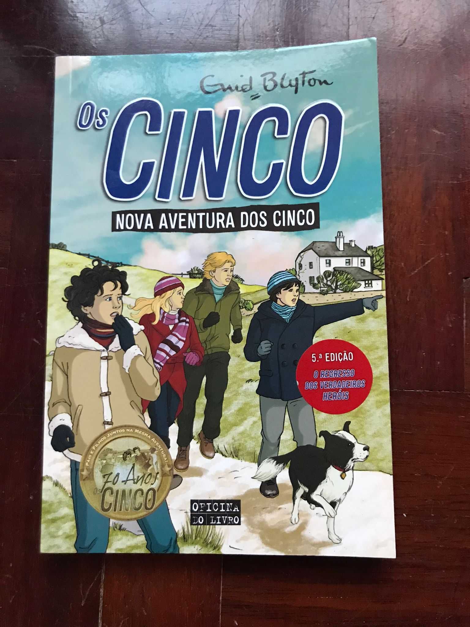 Livros n.º 1, 2 e 3 da coleção "Os cinco"