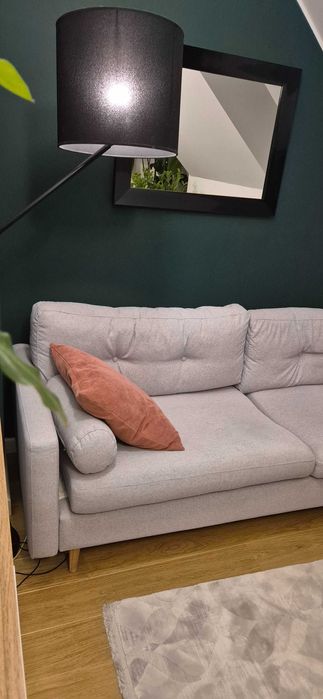 Sofa 3 osobowa szara rozkladana