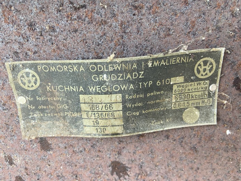 Piec węglowy do kuchni