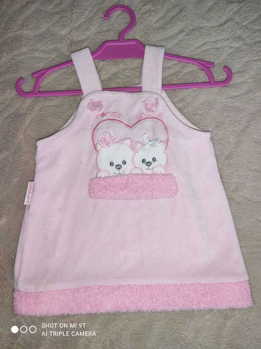 Sukienka welurowa 0-3m