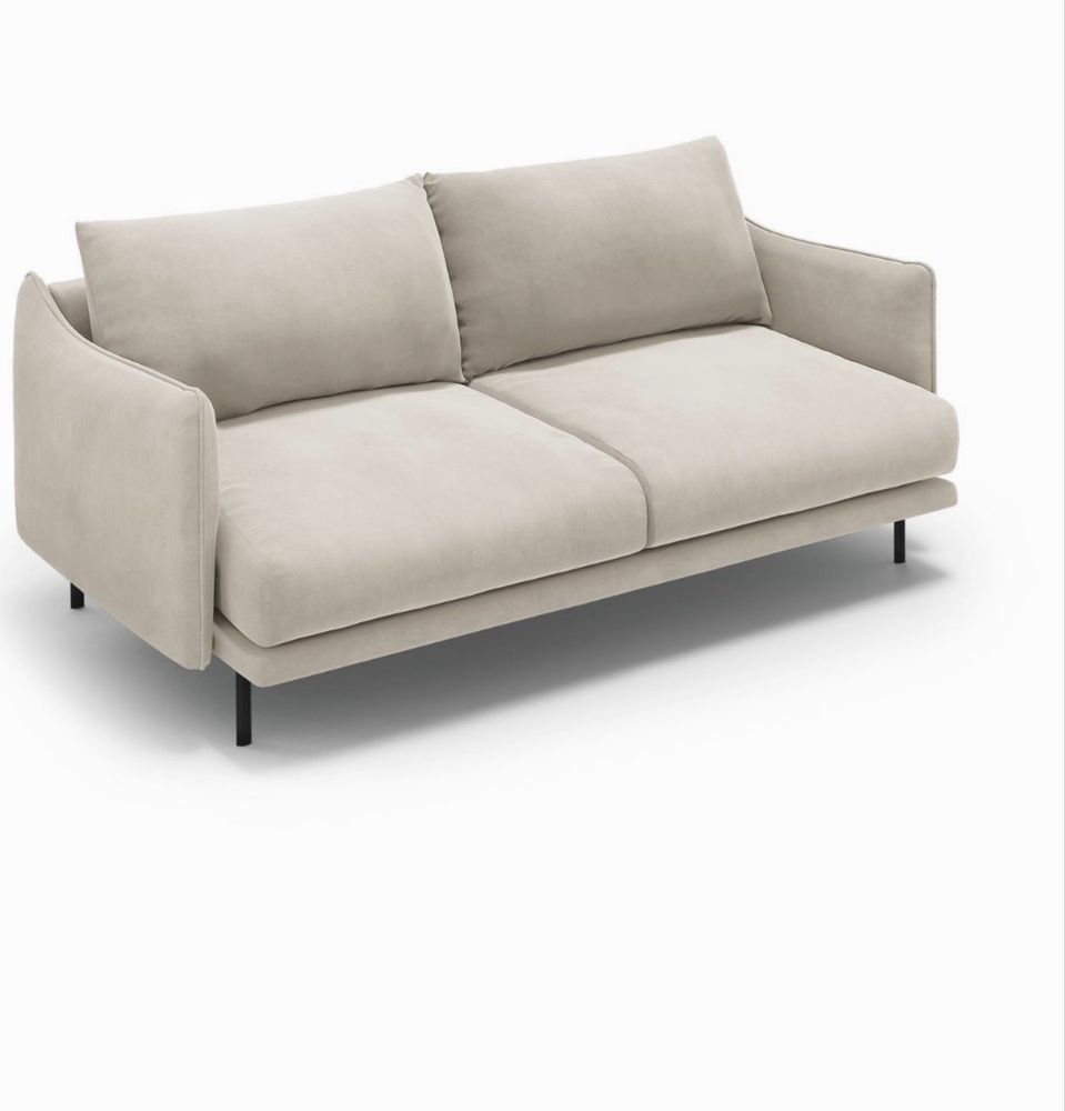 Sofa kanapa Westwing 3 osobowa beżowa welur welurowa Christian Lacroix