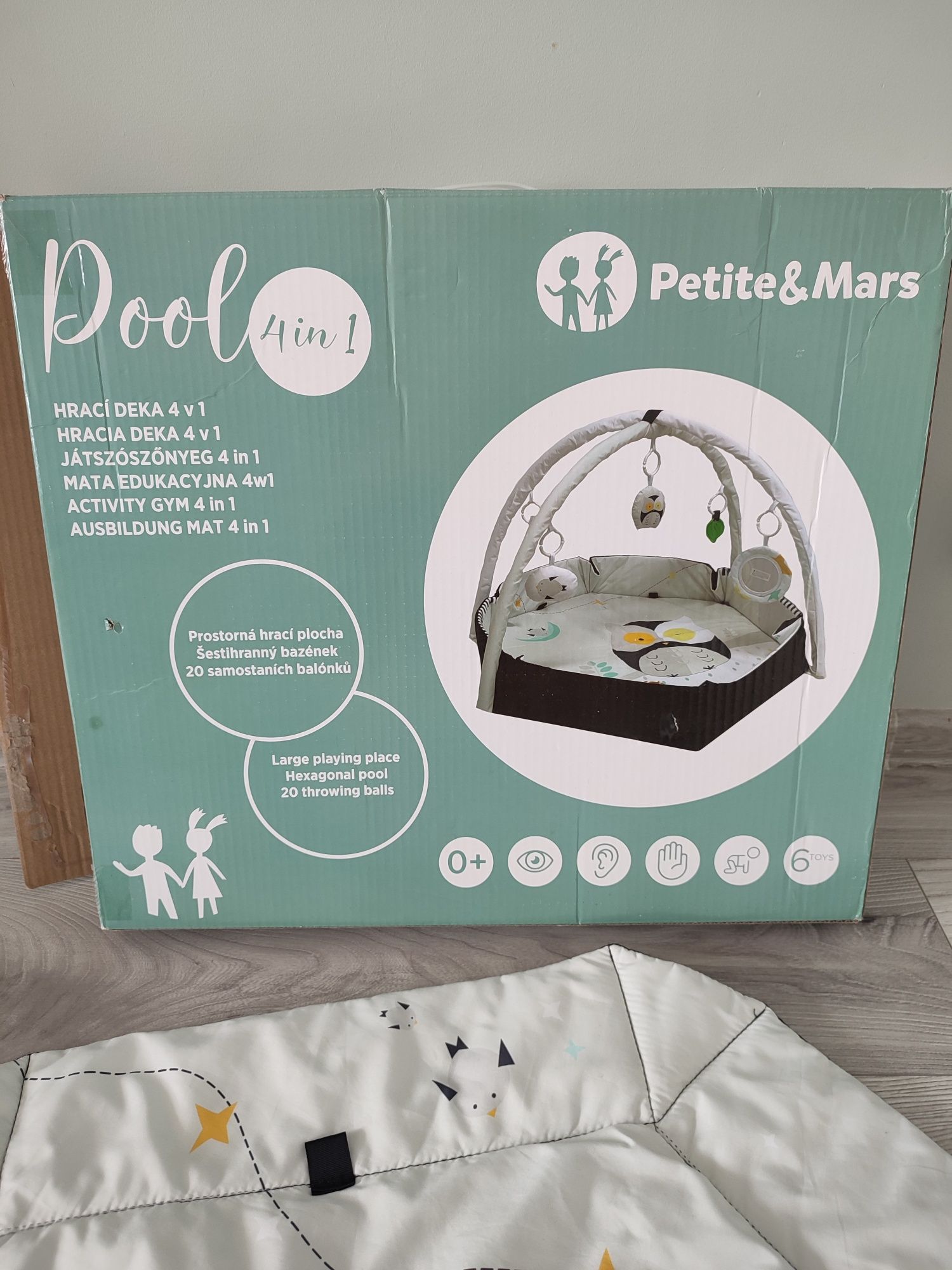 Mata edukacyjna Petite&Mars pool 4in1