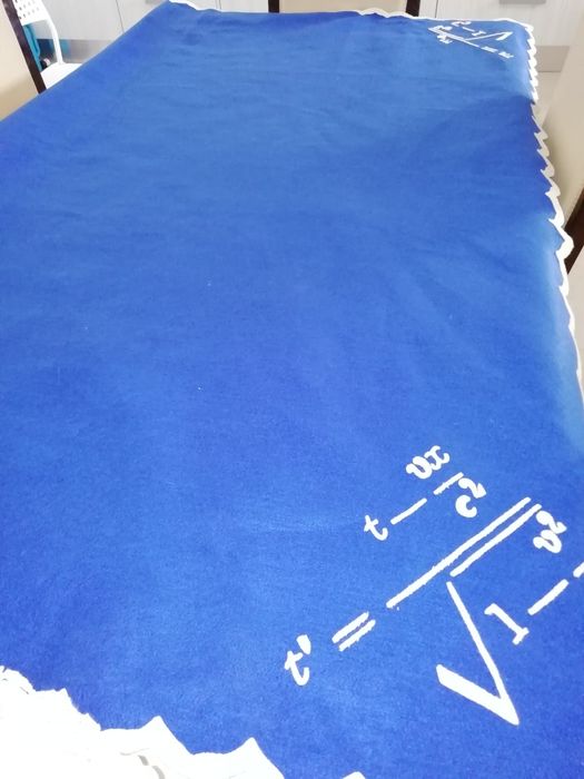 Toalha de mesa de jogos azul