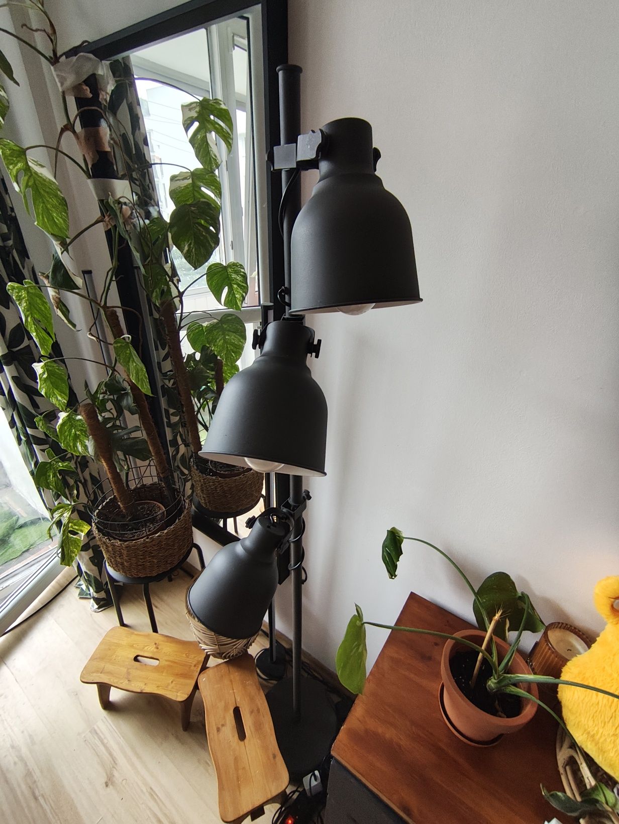 Lampa  stojąca Hektar Ikea 3 klosze