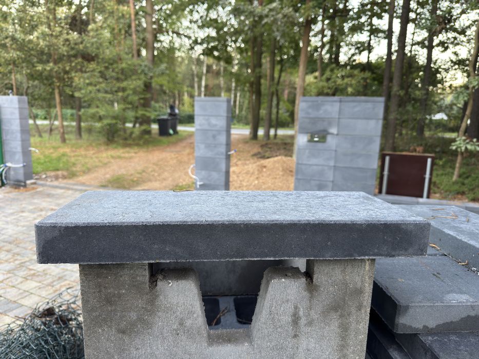 Bloczki betonowe płot