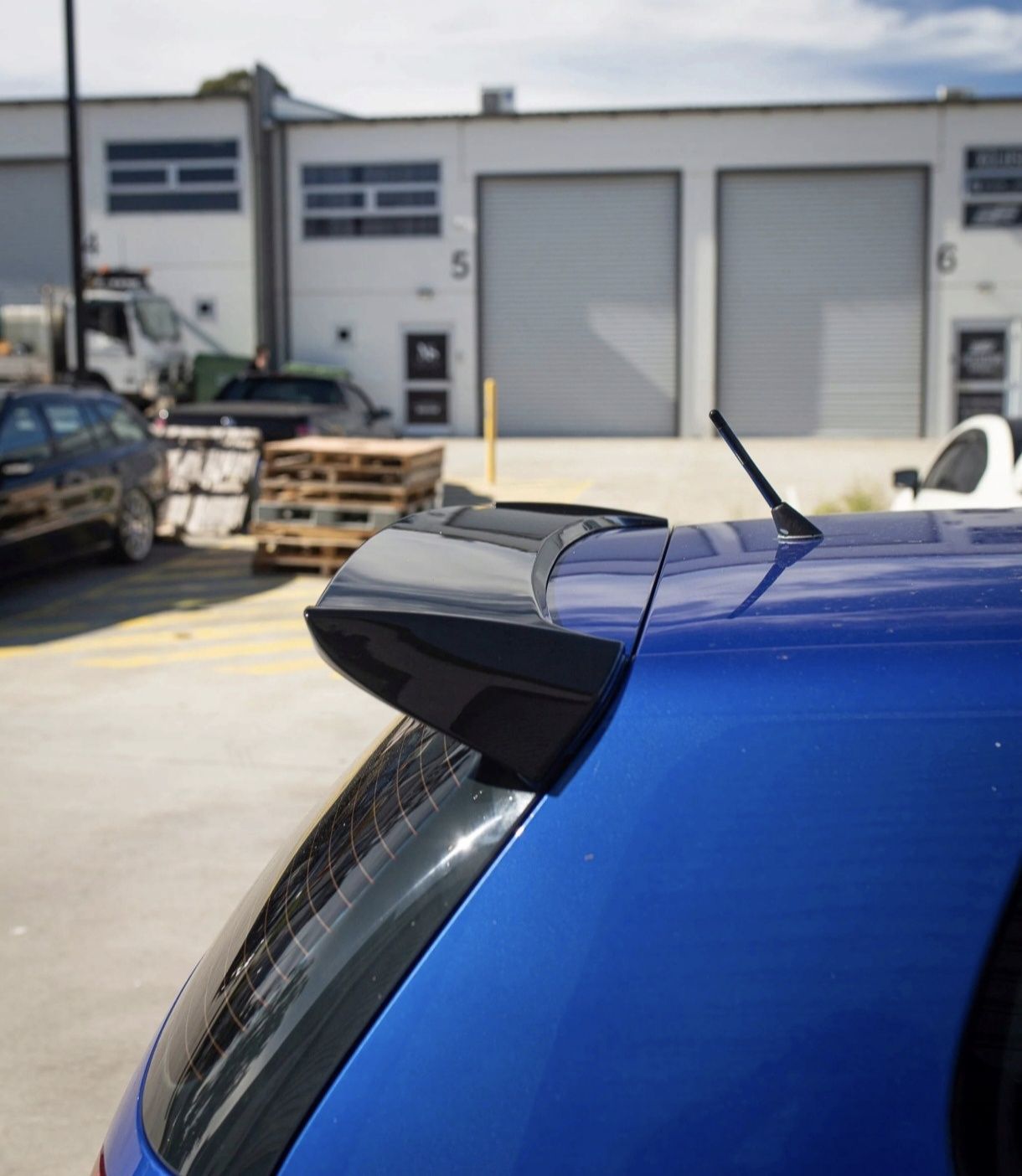 Golf 5 GTI Lotka Dokładka Spoiler 2003/2008 Czarny Połysk