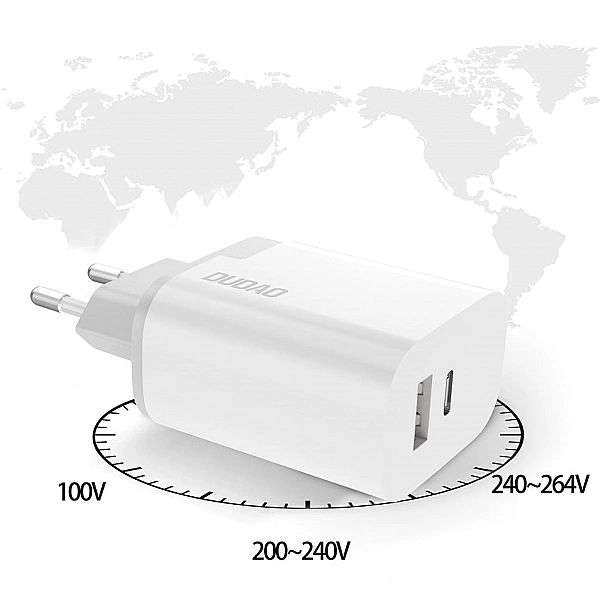 Ładowarka sieciowa Usb / Usb Typ C 3.0/3a 22,5w