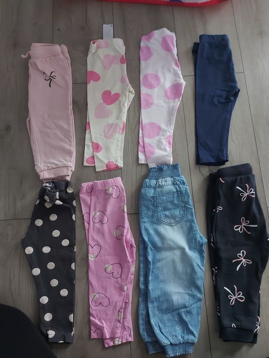 Spodnie legginsy dla dziewczynki 86