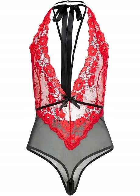 B.P.C. body koronkowe bez fiszbin ze stringami r.48/50