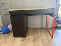 Biurko ikea czarno czerwone