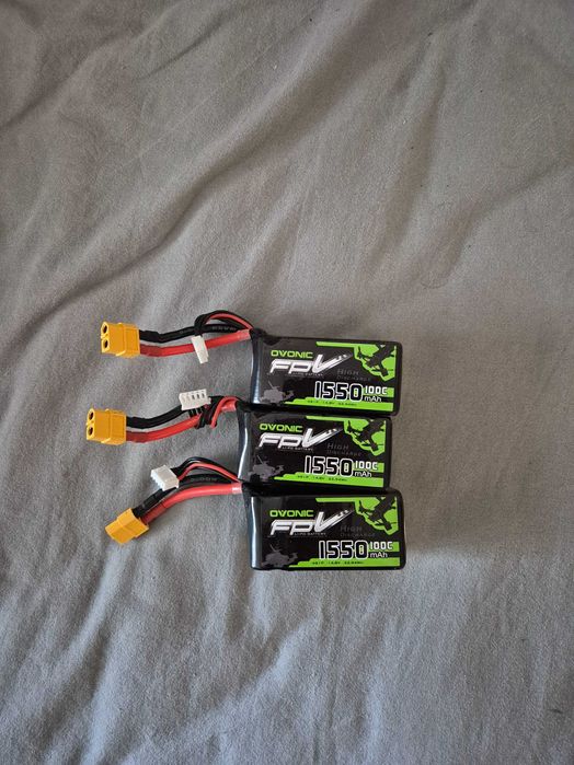 Ovonic 14.8V 1550mAh 4S com ficha XT60