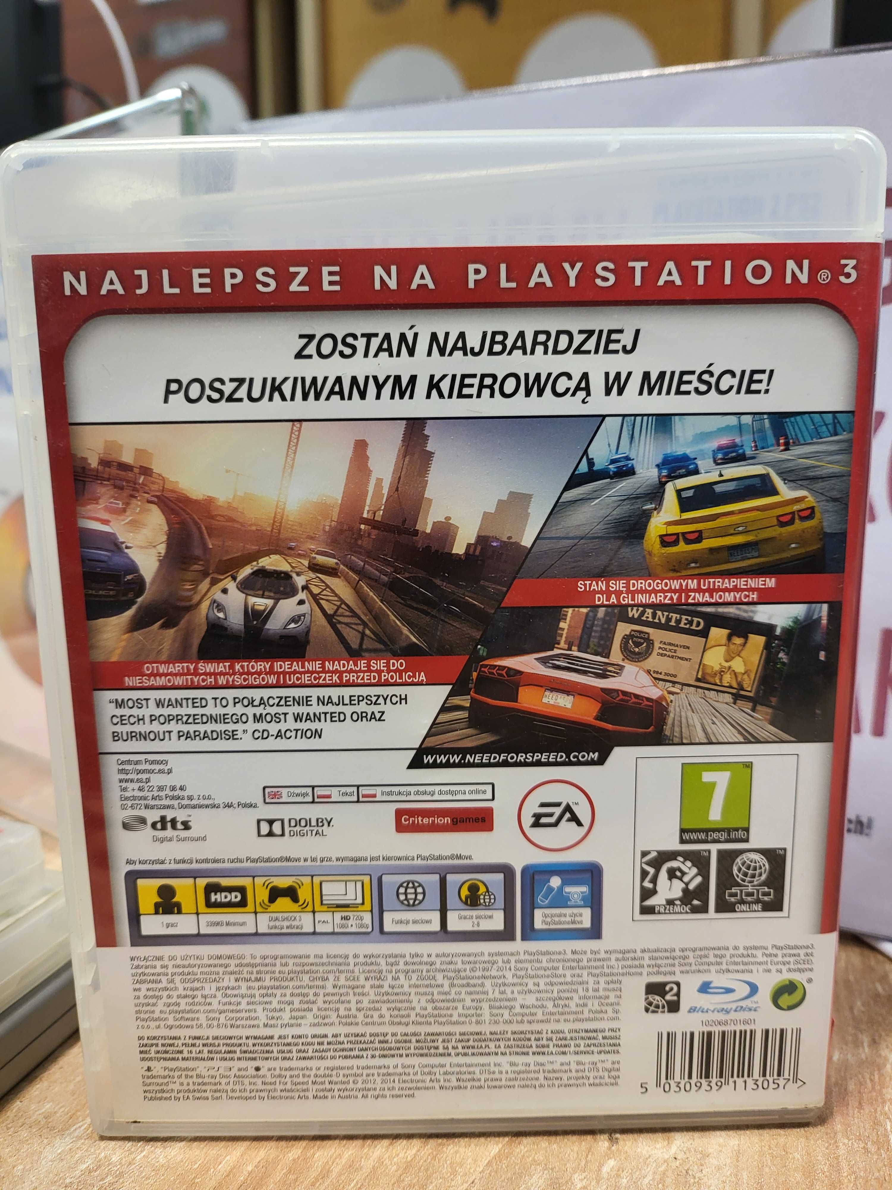 Need for Speed: Most Wanted (PS3) PL Wymiana Skup SklepRetroWWA