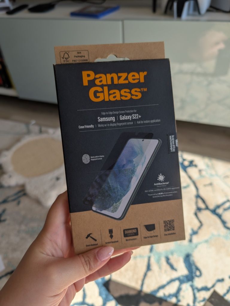 Samsung S22+ c/ pelicula e Capas