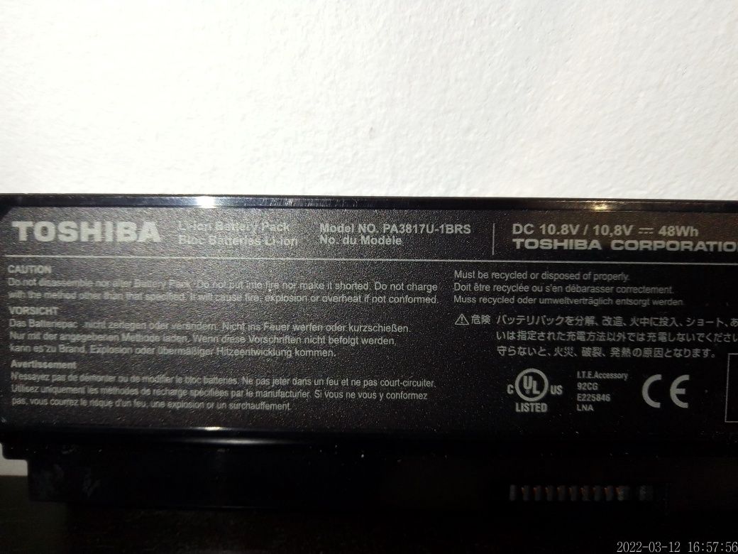 Bateria Toshiba 5€
