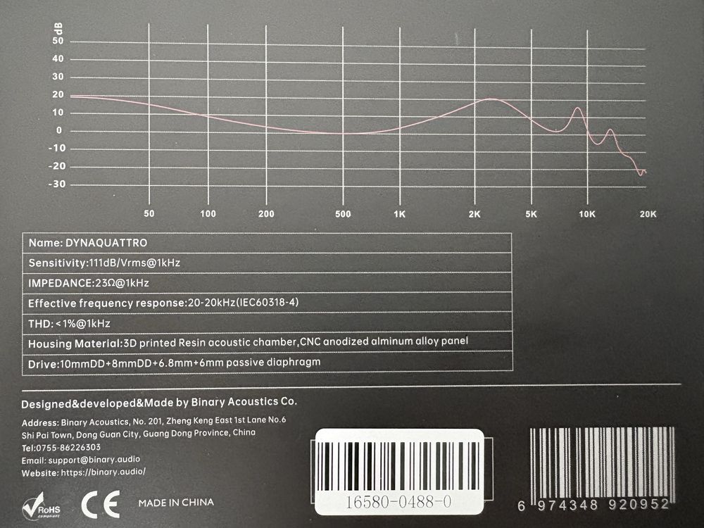 Słuchawki Binary Dynaquattro 4