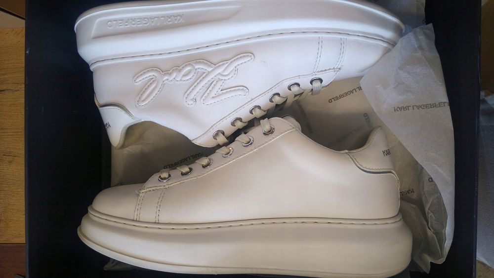 Karl Lagerfeld 38 Buty Damskie Kapri Kl62511A Białe T500