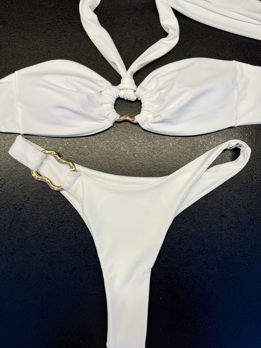 Білий Купальник Бандо  - m