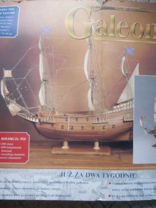 Żaglowiec  SAN JUAN BAUTISTA ( GALEON)  drewniany w skali  1:43
