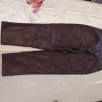 Spodnie skórzane damskie Orsay 40 /L z paskiem