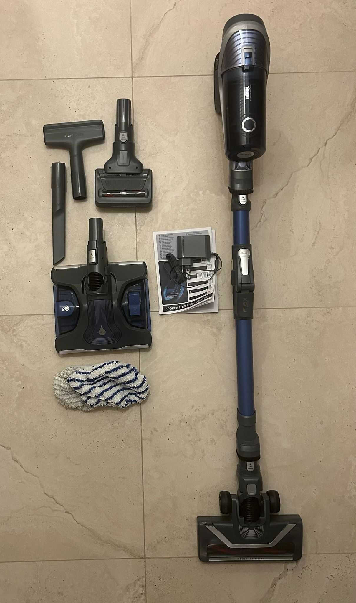Odkurzacz bezprzewodowy Tefal X-Force Flex 12.60 Aqua Mopowanie