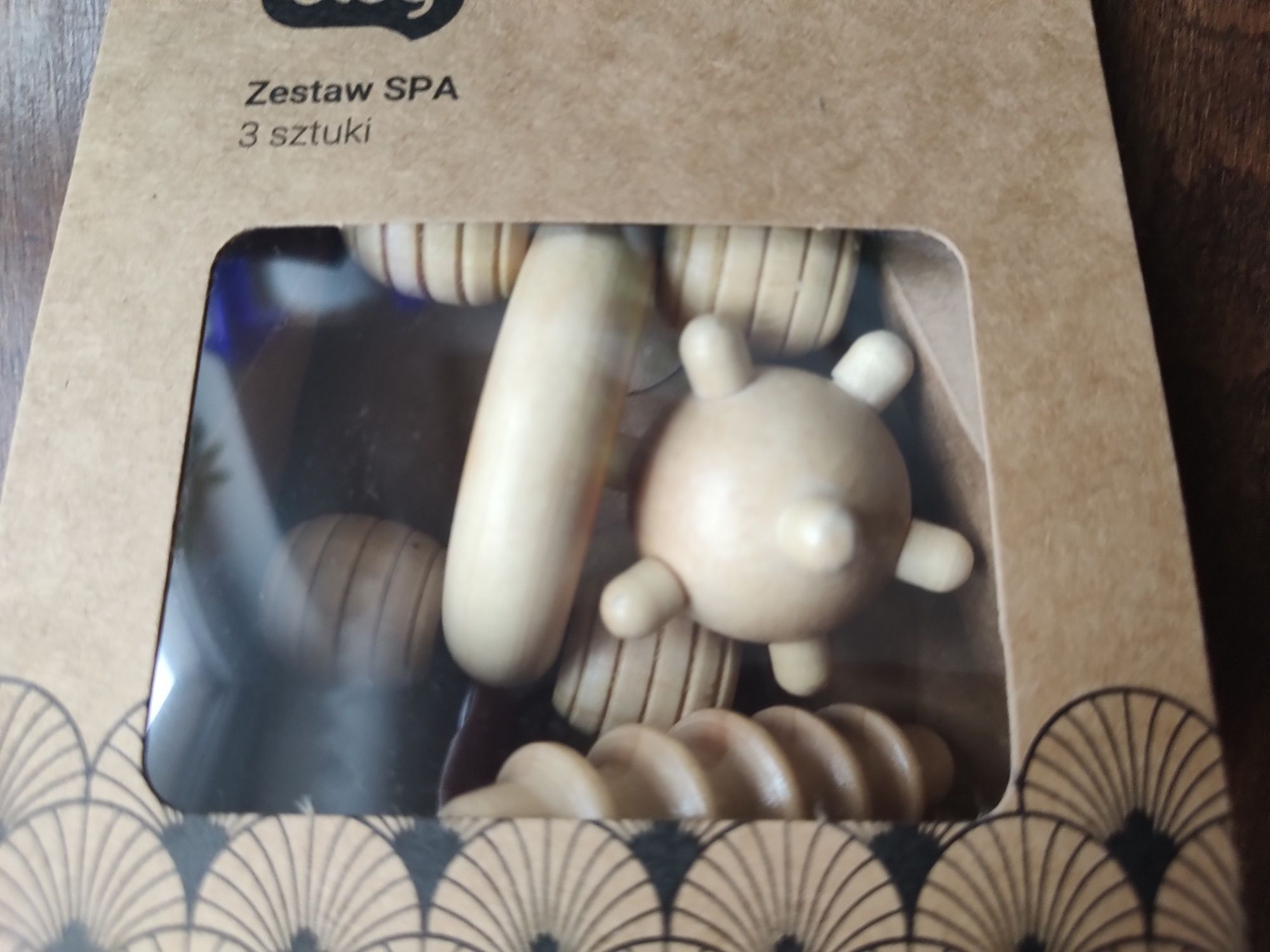 Zestaw SPA drewniany masażer 3 sztuki Eloy