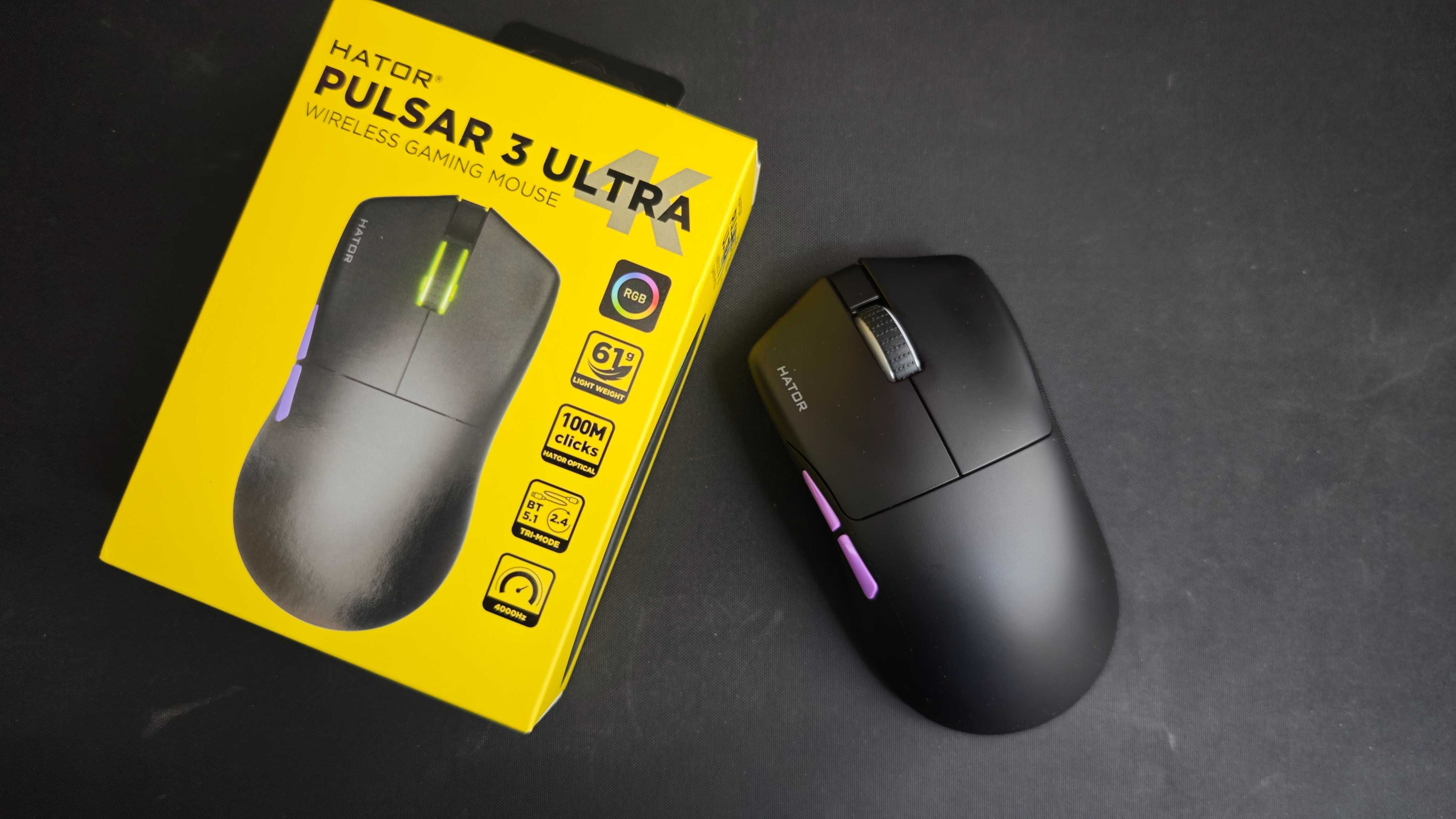 Ігрова мишка Hator Pulsar 3 Ultra 4K Wireless