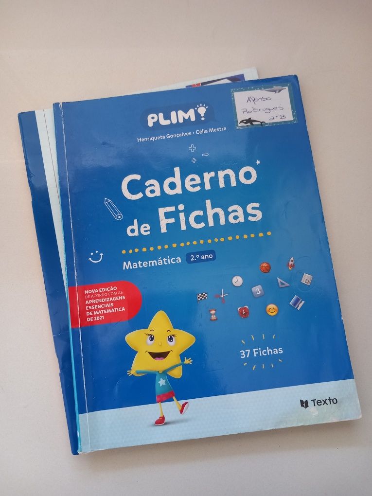 Caderno de fichas Matemática PLIM 2°ANO