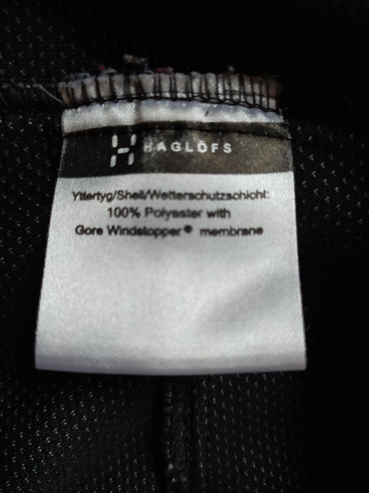 Haglofs windstopper куртка, розмір L.