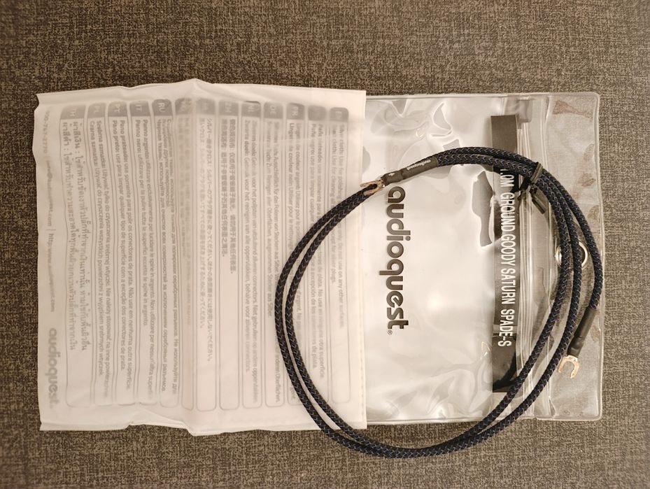 Audioquest Ground Goody SATURN SPADE-S 1 m GRAMOFON uziemienie