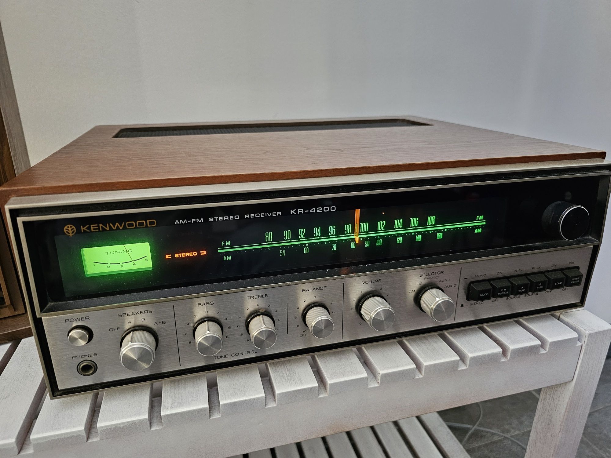 Kenwood amplificador rádio colunas