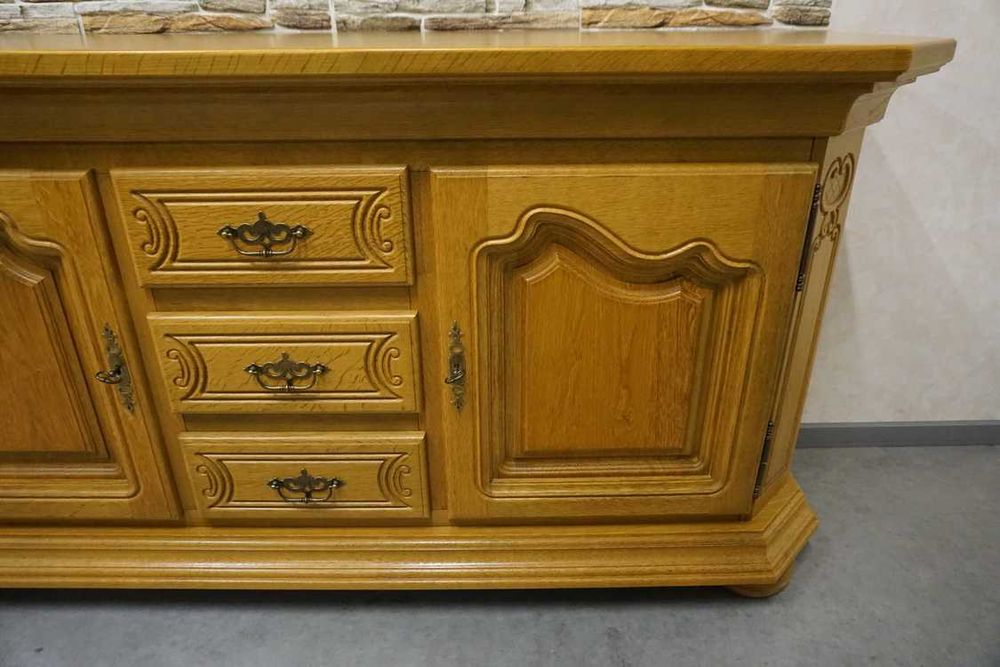 Komoda Lity Dąb 2 Drzwiowa szer. 180 cm   (p-1181)